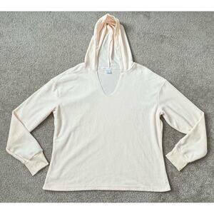 Buffbunny Light Fleece Yellow Hoodie in Love You A Latte Women’s Size Large